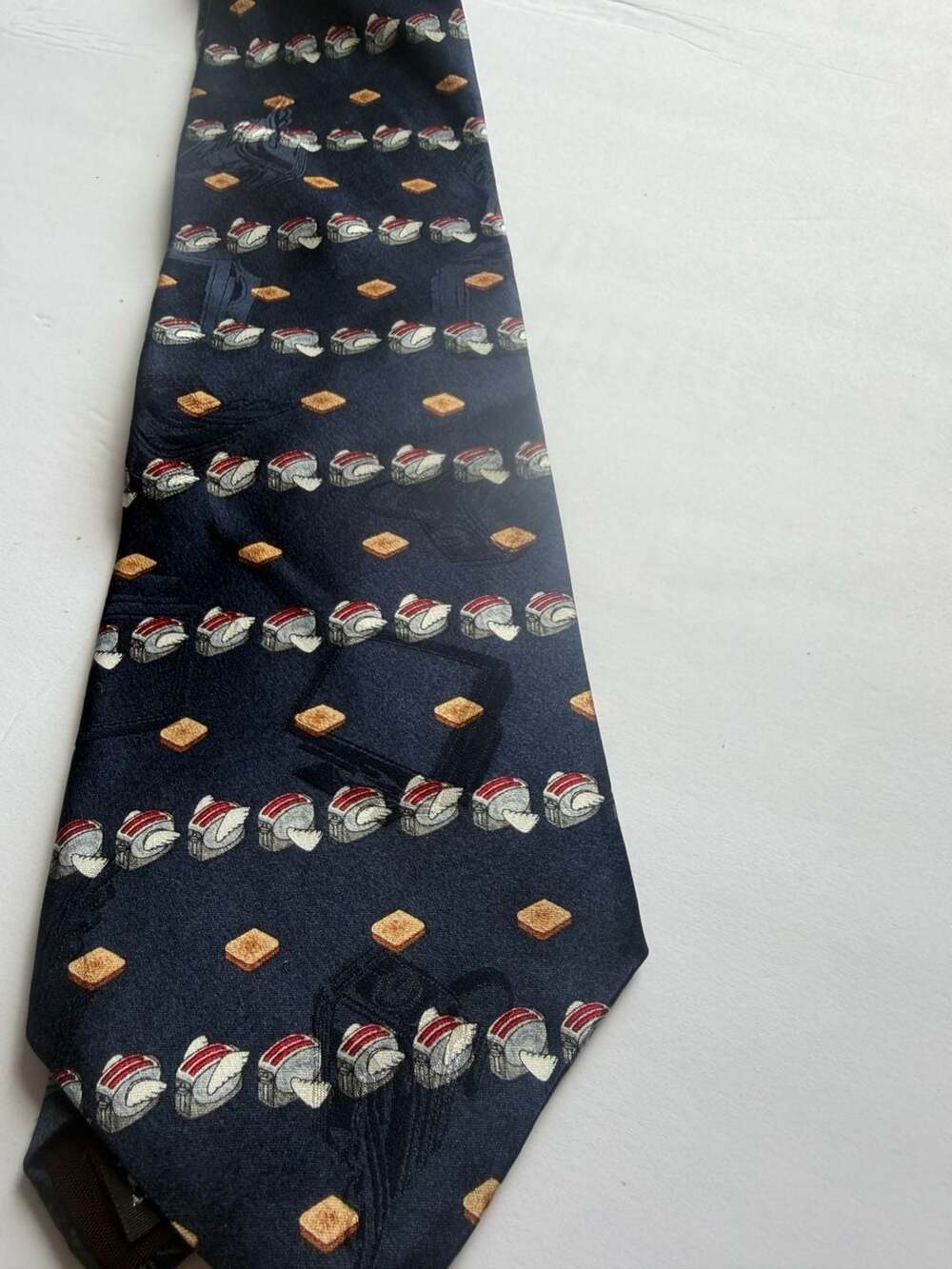 After Dark Flying Toasters Pattern Men's 100% Silk Necktie